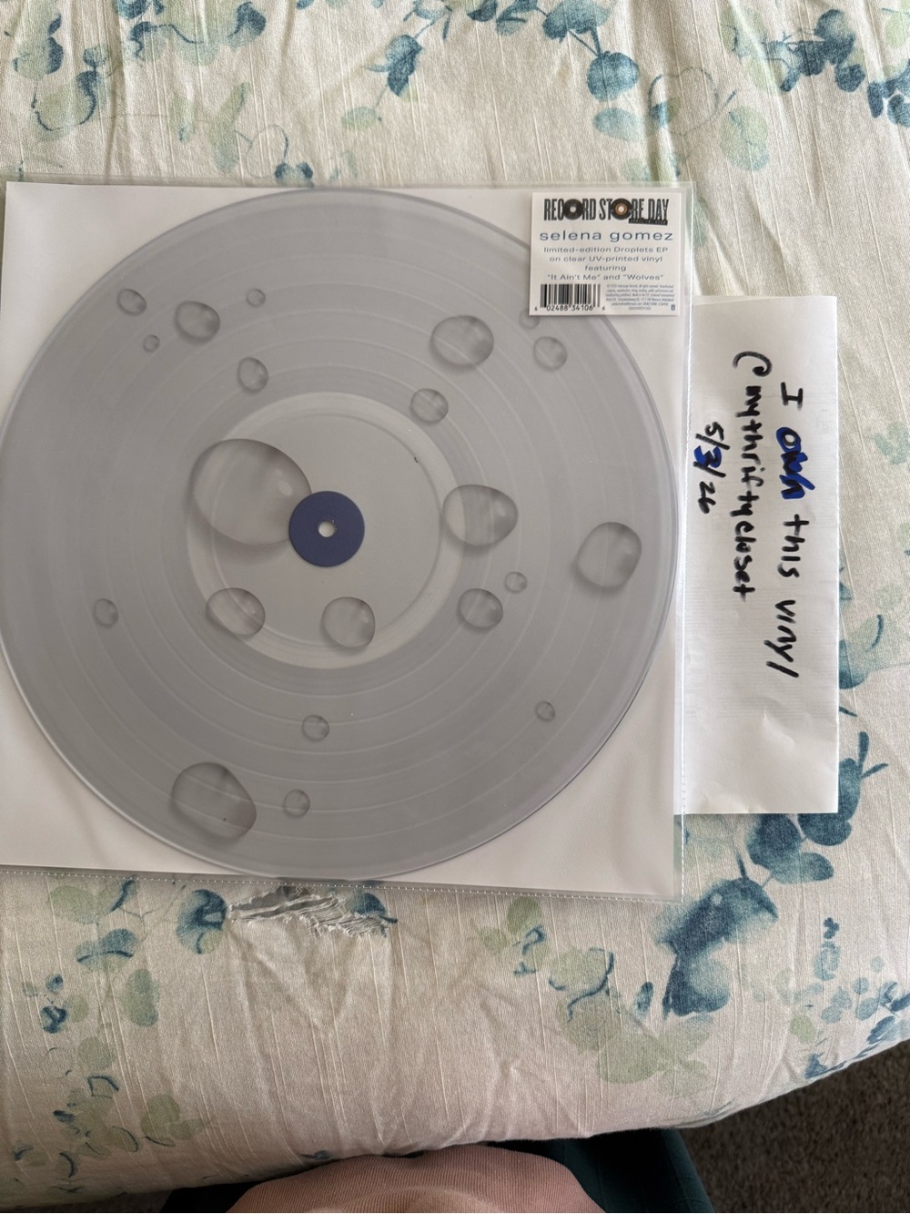 Selena Gomez droplets rsd 2026